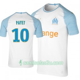 Camisolas de Futebol Olympique de Marseille Payet 10 Equipamento Principal 2018/19 Manga Curta